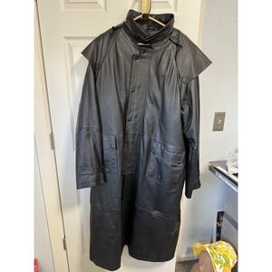 Men's Biker Trench Coat Size 52 Bikers Dream Apparel USA